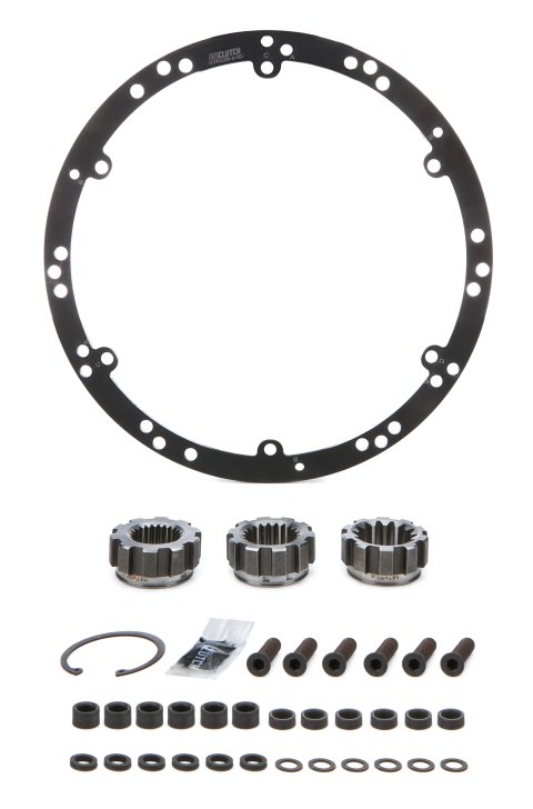 Clutch Kit Components - Flywheel Mount / Hub Splines / Spacers / Hardware - Steel - UniClutch 10 in Clutches - Kit