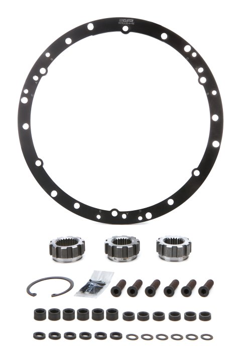 Clutch Kit Components - Flywheel Mount / Hub Splines / Spacers / Hardware - Steel - UniClutch 10 in Clutches - Kit