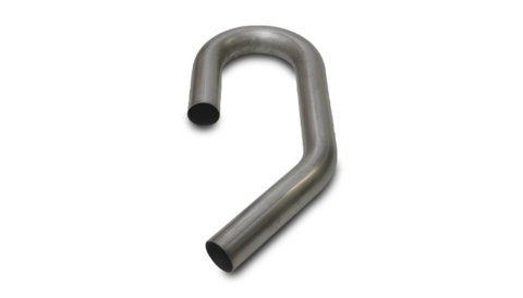 Exhaust Bend - U/J - 180 / 45 Degree - Mandrel - 2 in Diameter - 4 in Radius - 4 x 9 x 12 in Legs - 16 Gauge - Steel - Aluminized - Each