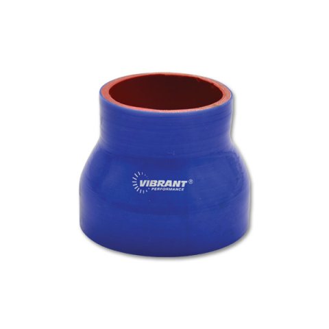 Tubing Coupler - Straight - Reducer - 3-1/2 in to 3 in ID - 3 in Long - Silicone - Blue - Each