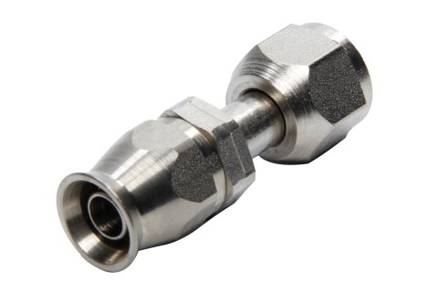 Fitting - Hose End - AC Refrigerant - Straight - 6 AN Hose to 6 AN Female O-Ring - Steel - Nickel Plated - Each