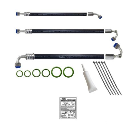 Air Conditioning Hose Kit - Fittings / Hoses / O-Rings / Zip Ties Included - Chevy Truck 1947-55 - Kit