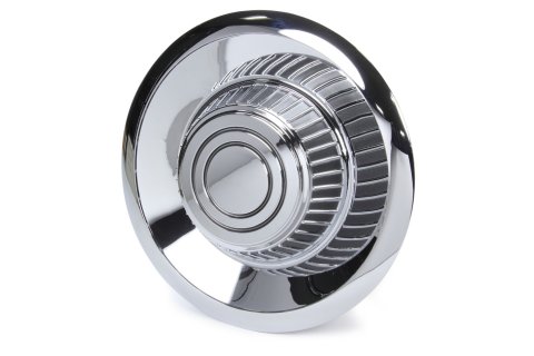 Wheel Center Cap - Short Derby - Plastic - Chrome - Vision Rallye Wheel - Each