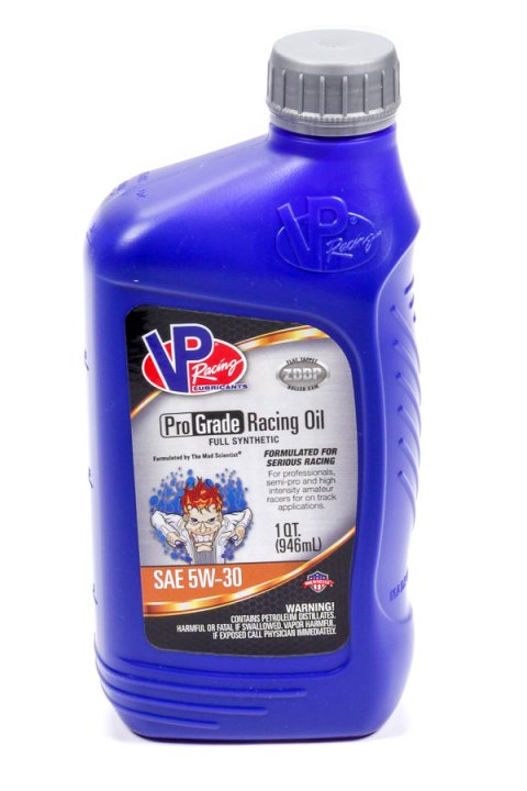 Motor Oil - Pro Grade Racing - High Zinc - 5W30 - Synthetic - 1 qt Bottle - Each