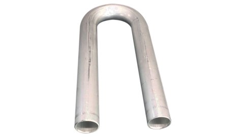 Aluminum Tubing Bend - 180 Degree - 1.25 in Diameter - 2 in Radius - 0.065 in Thickness - Aluminum - Natural - Each