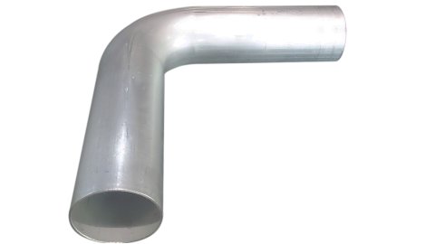 Aluminum Tubing Bend - 90 Degree - 2.25 in Diameter - 2.25 in Radius - 0.065 Thickness - Aluminum - Natural - Each