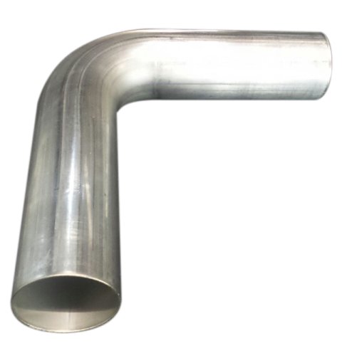 Exhaust Bend - 90 Degree - 2.25 in Diameter - 3.5 in Radius - 16 Gauge - Stainless - Natural - Each