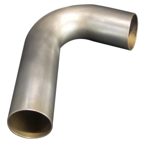 Exhaust Bend - 45 Degree - 2.5 in Diameter - 2.5 in Radius - 16 Gauge - Steel - Natural - Each