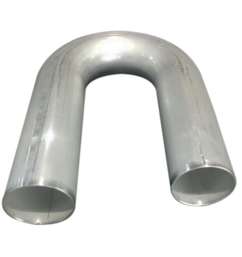 Aluminum Tubing Bend - 180 Degree - 2.75 in Diameter - 4 in Radius - 0.065 Thickness - Aluminum - Natural - Each
