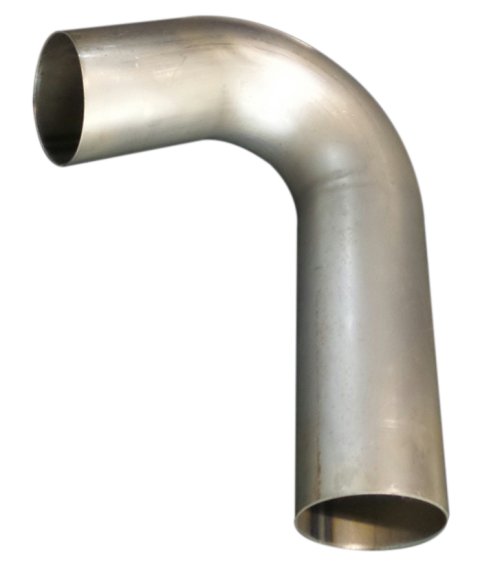 Exhaust Bend - 45 Degree - 3 in Diameter - 3 in Radius - 16 Gauge - Steel - Natural - Each