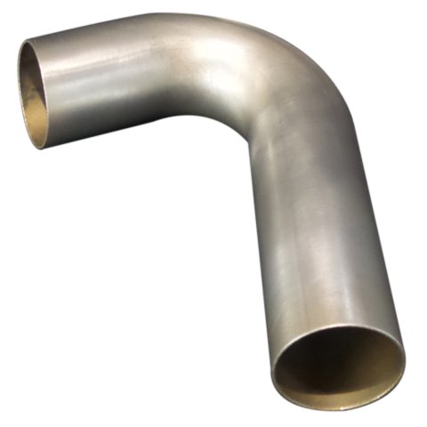 Exhaust Bend - 45 Degree - 4 in Diameter - 4 in Radius - 16 Gauge - Steel - Natural - Each