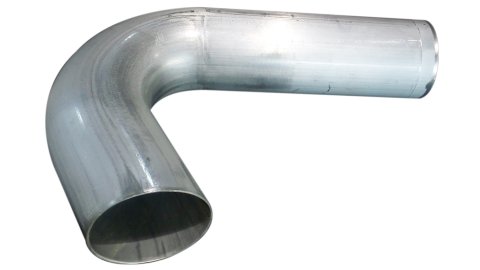 Aluminum Tubing Bend - 45 Degree - 4 in Diameter - 4 in Radius - 0.065 Thickness - Aluminum - Natural - Each