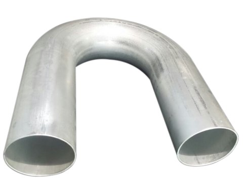Aluminum Tubing Bend - 180 Degree - 4 in Diameter - 6 in Radius - 0.065 Thickness - Aluminum - Natural - Each