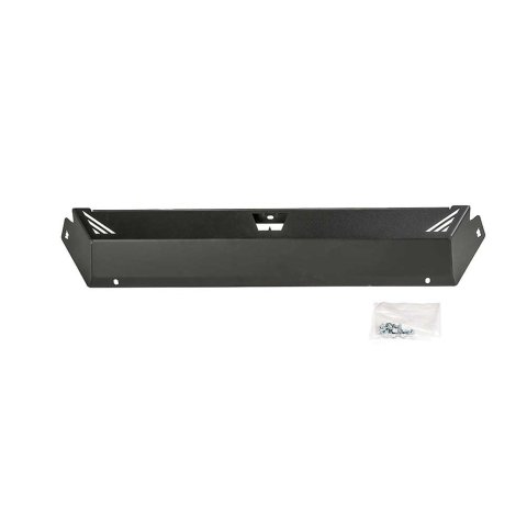 Skid Plate - Elite Series - Front Bumper - Steel - Black Powder Coat - Warn Elite Series Bumpers - Jeep Wrangler JL 2018 - Each