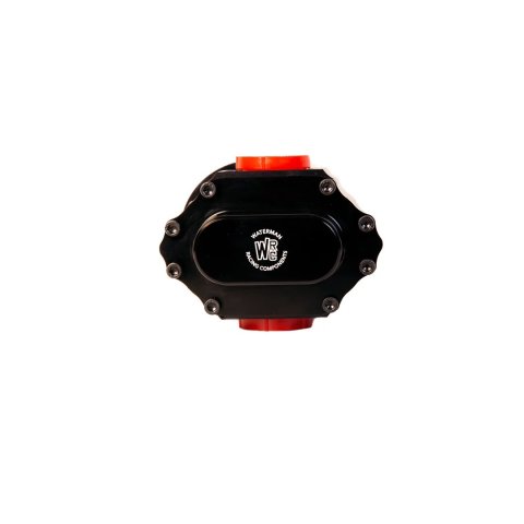 Fuel Pump - Lil Bertha - Reverse Rotation - Hex Driven - 0.650 Gear Set - In-Line - 1-1/4 in Female O-Ring Inlet - 1-1/4 in Female O-Ring Outlet - Aluminum - Black Anodized - Gas / Methanol / E85 - Each