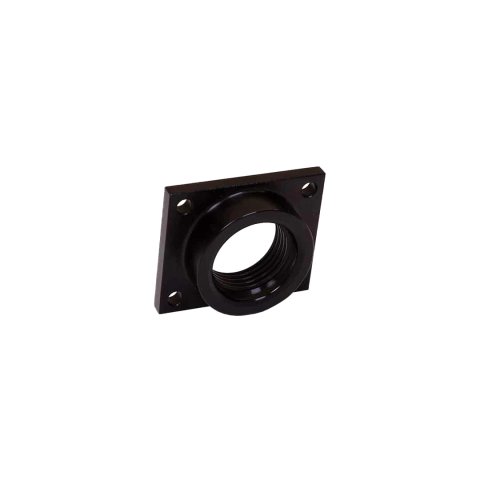 Fuel Pump Adapter - 12 AN - Aluminum - Black Anodized - Waterman Fuel Pumps - Each