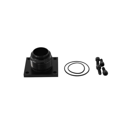 Fitting - Lil Bertha - Adapter - Inlet - 16 AN Male O-Ring - Hardware Included - Aluminum - Black Anodized - Each