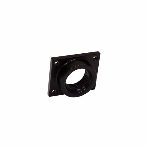 Fuel Pump Adapter - 10 AN - Aluminum - Black Anodized - Waterman Fuel Pumps - Each