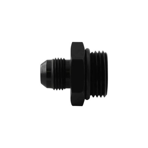 Fitting - Adapter - Straight - 6 AN Male O-Ring to 6 AN Male - Aluminum - Black Anodized - Each
