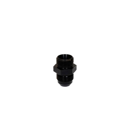 Fitting - Adapter - Straight - 8 AN Male O-Ring to 8 AN Male - Aluminum - Black Anodized - Each