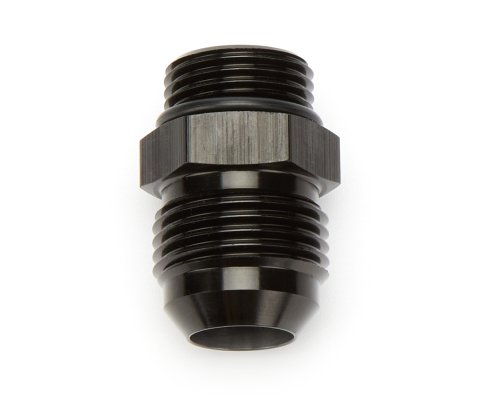Fitting - Adapter - Straight - 8 AN Male O-Ring to 10 AN Male - Aluminum - Black Anodized - Each