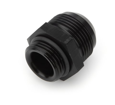 Fitting - Adapter - Straight - 12 AN Male O-Ring to 16 AN Male - Aluminum - Black Anodized - Each