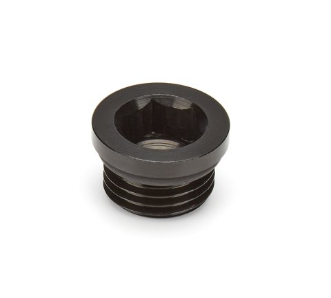 Fitting - Plug - 6 AN - O-Ring - Allen Head - Aluminum - Black Anodized - Each