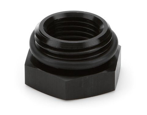Fitting - Adapter - Straight - 8 AN Male O-Ring to 6 AN Female - Aluminum - Black Anodized - Each