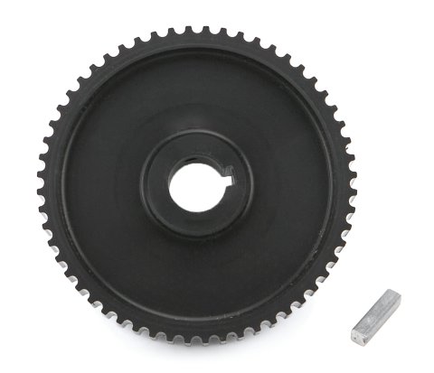 Fuel Pump Pulley - HTD - 56 Tooth - 5 mm Pitch - 1/8 in Keyed - Aluminum - Black Anodized - Aeromotive Fuel Pumps - Each