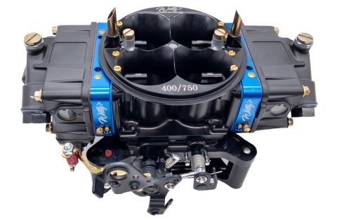 Carburetor - Equalizer - Model 4150 - 4-Barrel - 750 CFM - Square Bore - No Choke - Mechanical Secondary - Dual Inlet - Aluminum - Black Powder Coat - Alcohol - 604 Crate Engine - Each