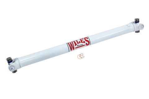 Drive Shaft - 33.5 in Long - 2 in OD - 1310 U-Joints - Steel - White Paint - Universal - Each