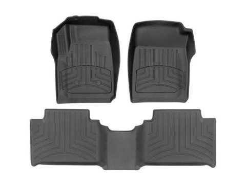 Floor Liner - HP - Front / 2nd Row - Plastic - Black / Textured - GM Fullsize Truck 2015-22 - Kit