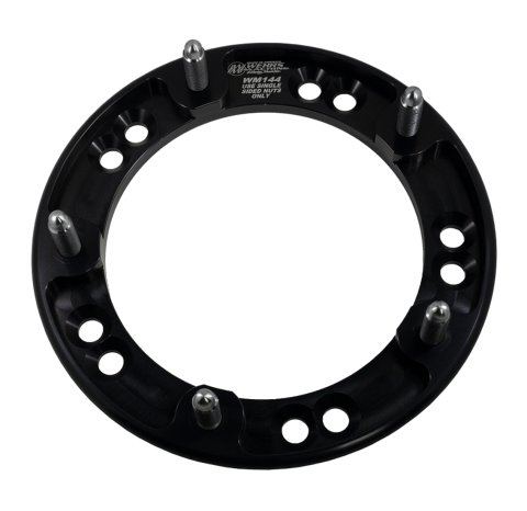 Wheel Spacer - Wide 5 - 5/8-11 in Thread - 1 in Thick - Aluminum - Black Anodized - Each