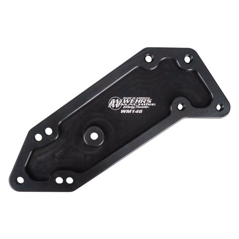 Shifter Set Back Mount - 4 to 6 in Set Back - Aluminum - Black Anodized - T10 Transmission - Each