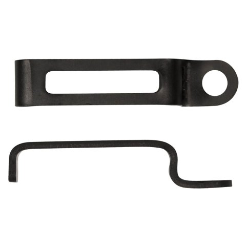 Spark Plug Wire Loom - 4 Wire - Head Mount - Aluminum - Black Anodized - Pair