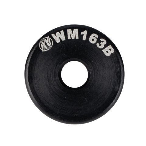 Flat Washer - 0.25 in ID - 1 in OD - 0.25 in Thick - Aluminum - Black Anodized - Each