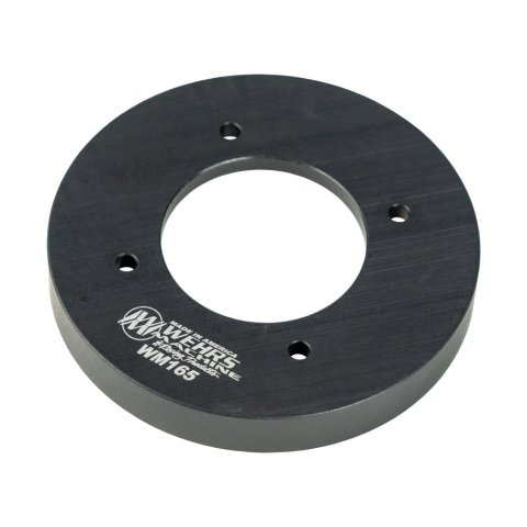 Coil-Over Adapter - 5 in OD Spring to 2.5 in Coil-Over Kits - Aluminum - Black Anodized - Each
