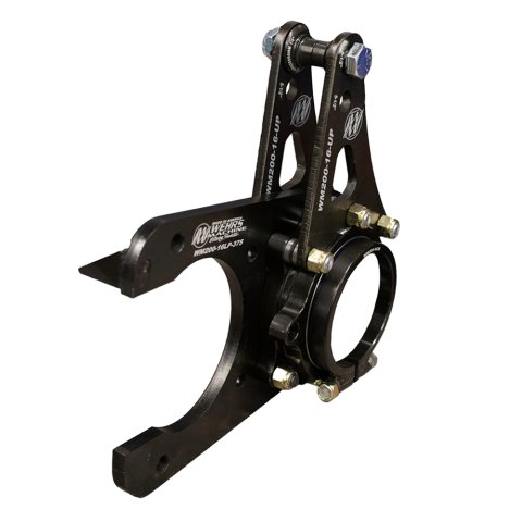 Brake Caliper Bracket - Rear - Driver Side Mount - Floater - Dual Bearing - Steel - Black Powder Coat - GM Metric Caliper - Kit