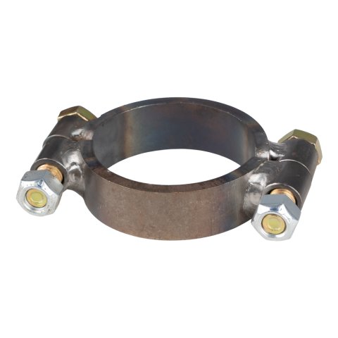 Clamp-On Ring - 2-Piece - 2-Bolt - 3 in ID - 1 in Wide - Steel - Natural - Each