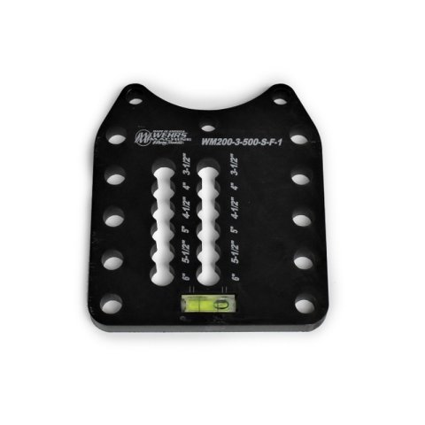 Shock Plate - Double Slot 0.5 in Holes - Steel - Black Zinc - Each