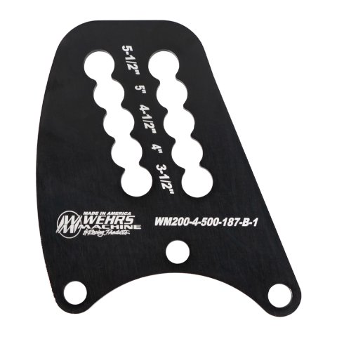 Top Link Plate - Double Slot 0.5 in Holes - Steel - Black Zinc - Each