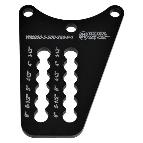 Bottom Plate - Double Row - 0.5 in Holes - Steel - Black Oxide - Each