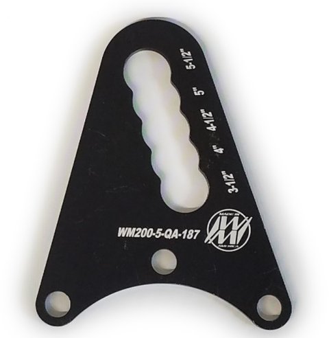Top Link Plate - Single Slot 0.5 in Holes - Steel - Black Paint - Each