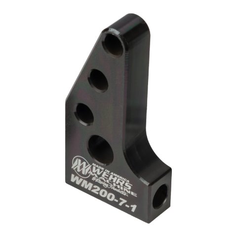 Shock Mount - Drop Mount - Bolt-On - 1 in Drop - Steel - Black Powder Coat - Each