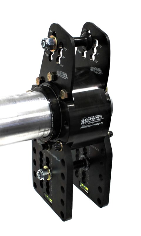 Birdcage - Heavy - Driver Side - Rear - 3.000 in ID Bearing - Double Bearing - Adjustable - Double Shear - Hardware / Clamp Rings Included - Zero Index - Steel - Black Powder Coat - Universal - Each