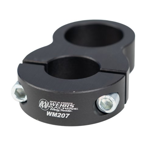 Tow Hook - Clamp-On - Aluminum - Black Anodized - 1-1/2 in OD Tube - Each