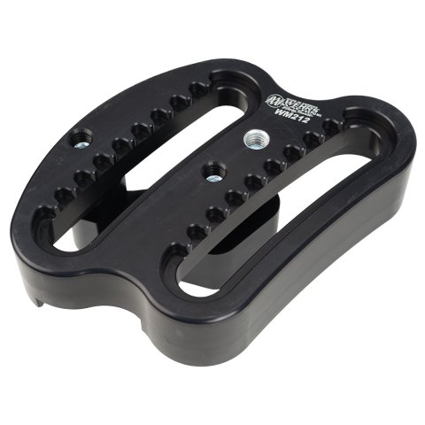 Panhard Bar Bracket - Frame Mount - Clamp-On - Aluminum - Black Anodized - 2 in Square Tubing - Kit