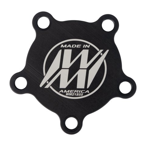 Wheel Hub Dust Cap - Starlite 55 - Aluminum - Black Anodized - Wide 5 Hubs - Each