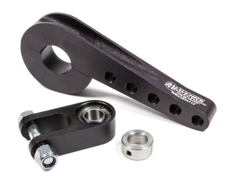 Steering Column Bracket - 1-1/2 in Diameter Tube - Clamp / Bolt-On - 6-3/4 in Length - Aluminum - Black Anodized - Each