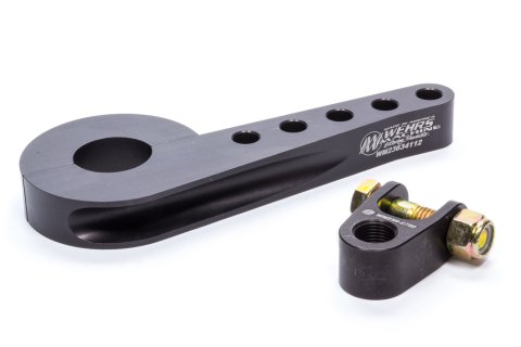 Steering Column Bracket - 1-1/2 in Diameter Tube - Clamp / Bolt-On - 6-3/4 in Length - Aluminum - Black Anodized - Each